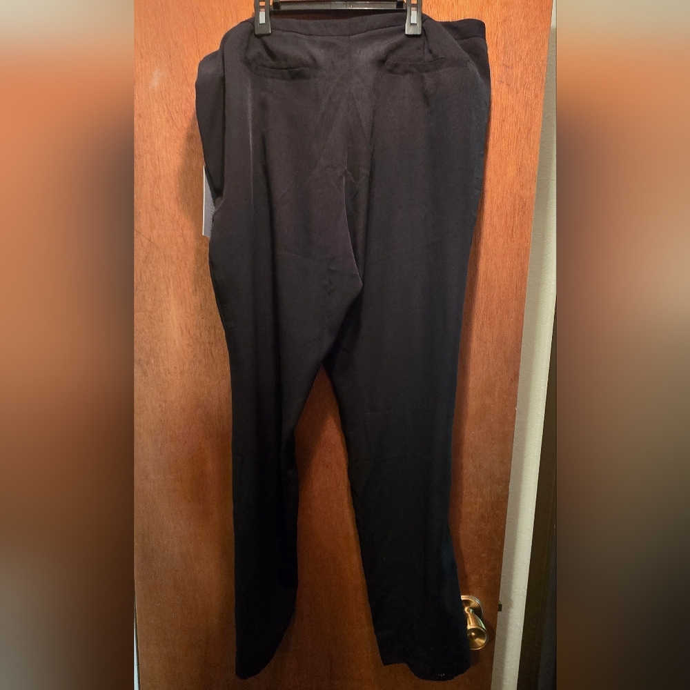 Jennifer Lopez Beautiful Black Draped Front Trousers Sz14 NWT - Picture 5 of 6